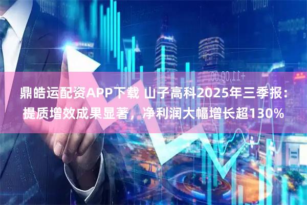 鼎皓运配资APP下载 山子高科2025年三季报：提质增效成果显著，净利润大幅增长超130%